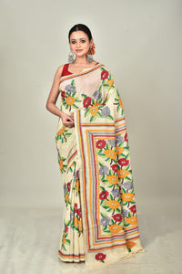 TUSSAR SILK KANTHA SAREE