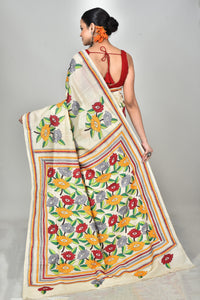 TUSSAR SILK KANTHA SAREE