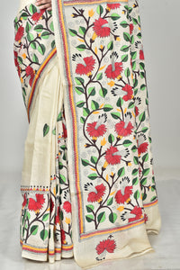 TUSSAR SILK KANTHA SAREE
