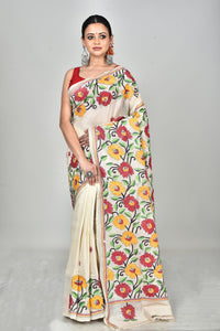 TUSSAR SILK KANTHA SAREE