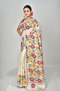 TUSSAR SILK KANTHA SAREE