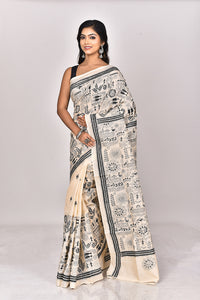 TUSSAR SILK KANTHA SAREE