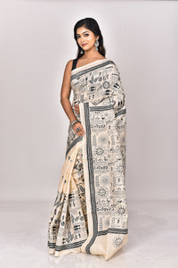 TUSSAR SILK KANTHA SAREE