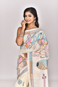 TUSSAR SILK KANTHA SAREE