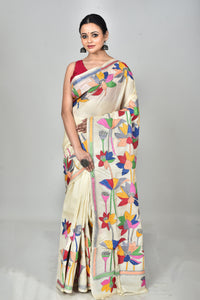 TUSSAR SILK KANTHA SAREE