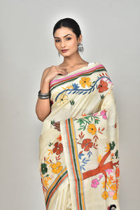 TUSSAR SILK KANTHA SAREE