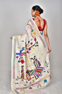 TUSSAR SILK KANTHA SAREE