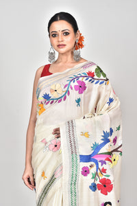 TUSSAR SILK KANTHA SAREE