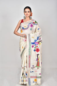TUSSAR SILK KANTHA SAREE