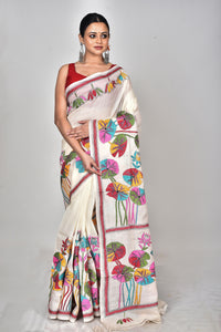 TUSSAR SILK KANTHA SAREE