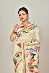 TUSSAR SILK KANTHA SAREE