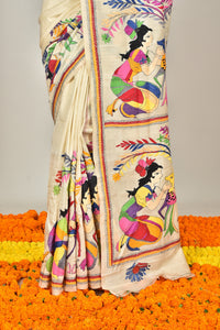 TUSSAR SILK KANTHA SAREE