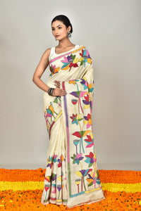 TUSSAR SILK KANTHA SAREE