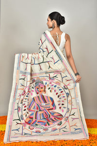TUSSAR SILK KANTHA SAREE