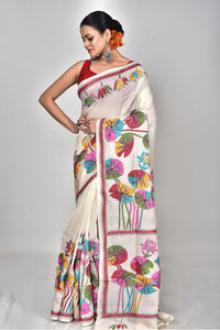 TUSSAR SILK KANTHA SAREE