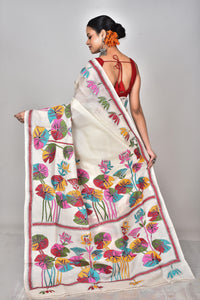 TUSSAR SILK KANTHA SAREE