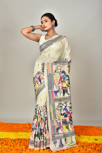TUSSAR SILK KANTHA SAREE