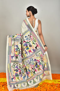 TUSSAR SILK KANTHA SAREE