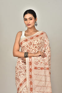 TUSSAR SILK KANTHA SAREE
