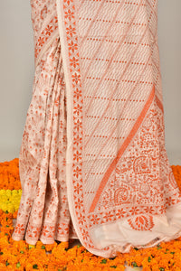 TUSSAR SILK KANTHA SAREE