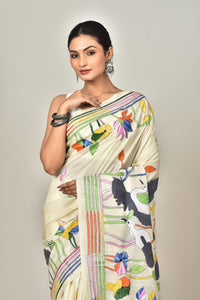 TUSSAR SILK KANTHA SAREE