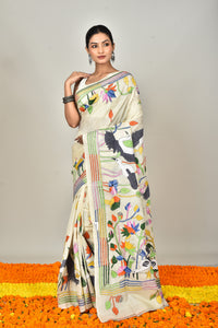 TUSSAR SILK KANTHA SAREE