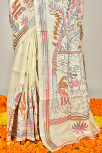 TUSSAR SILK KANTHA SAREE