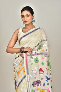 TUSSAR SILK KANTHA SAREE