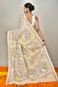TUSSAR SILK KANTHA SAREE