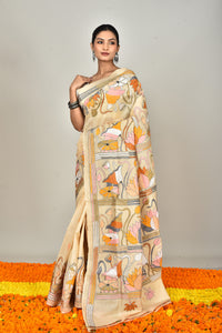 TUSSAR SILK KANTHA SAREE