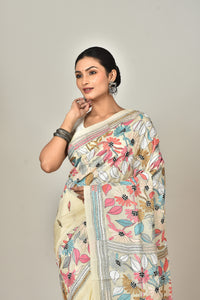 TUSSAR SILK KANTHA SAREE