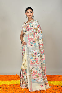 TUSSAR SILK KANTHA SAREE