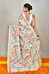 TUSSAR SILK KANTHA SAREE