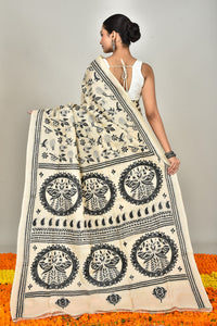 TUSSAR SILK KANTHA SAREE