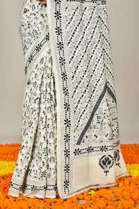 TUSSAR SILK KANTHA SAREE