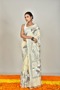 TUSSAR SILK KANTHA SAREE