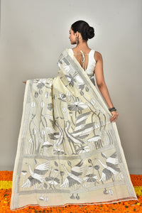 TUSSAR SILK KANTHA SAREE