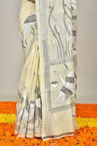 TUSSAR SILK KANTHA SAREE