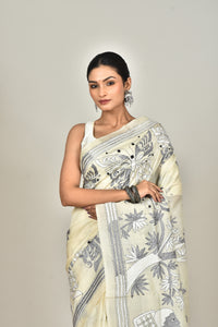 TUSSAR SILK KANTHA SAREE
