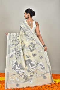 TUSSAR SILK KANTHA SAREE