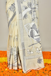TUSSAR SILK KANTHA SAREE