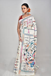 TUSSAR SILK KANTHA SAREE