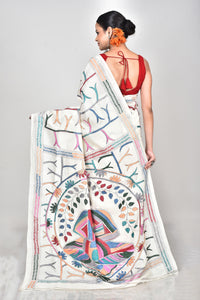 TUSSAR SILK KANTHA SAREE