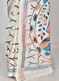 TUSSAR SILK KANTHA SAREE