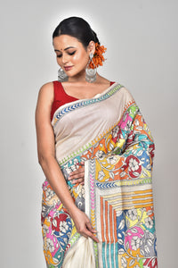 TUSSAR SILK KANTHA SAREE