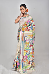 TUSSAR SILK KANTHA SAREE