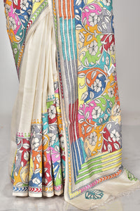 TUSSAR SILK KANTHA SAREE
