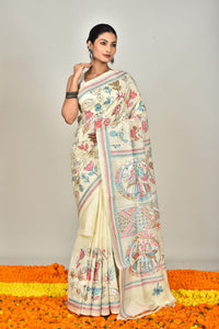 TUSSAR SILK KANTHA SAREE
