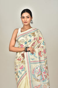 TUSSAR SILK KANTHA SAREE