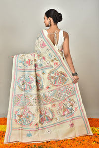 TUSSAR SILK KANTHA SAREE